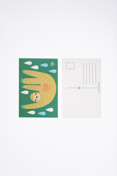 Perezoso Lluvia Postcard