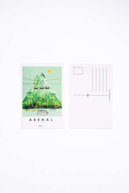 Arenal de día Postcard