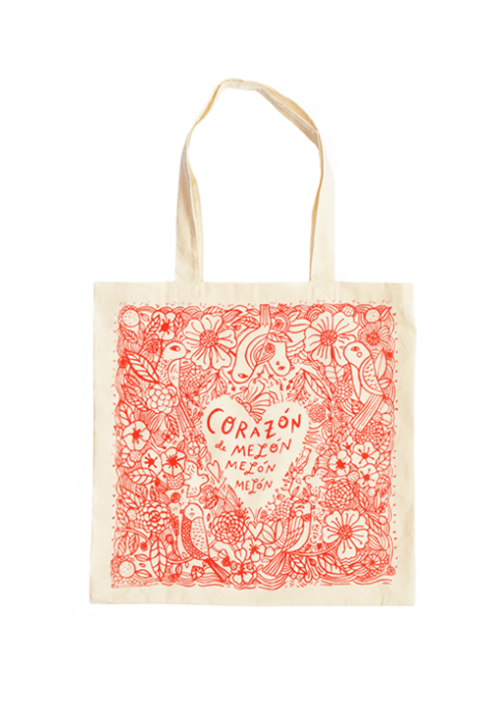 Corazón de melón Tote Bag