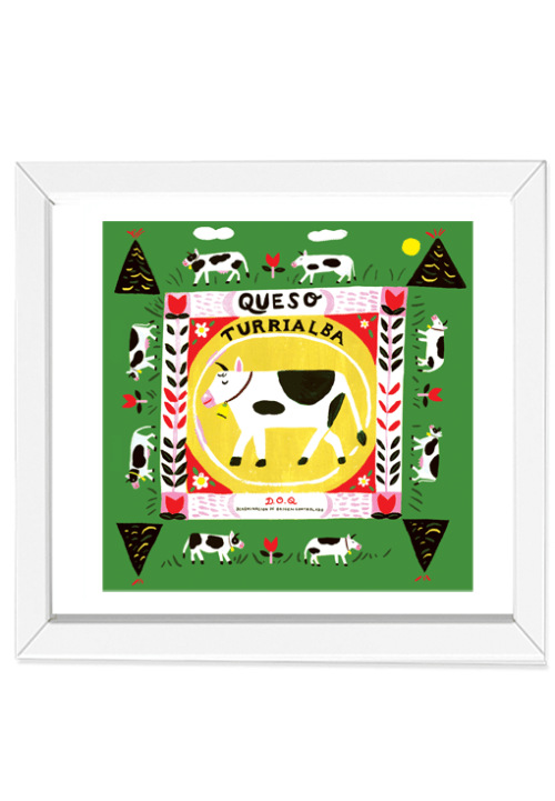 Queso Turrialba Square Art Print