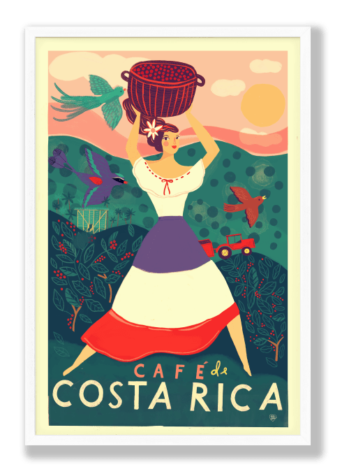 Cafe de Costa Rica Art Print