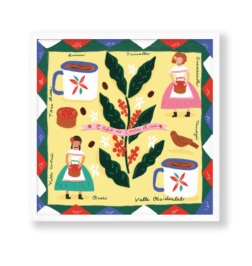 Cafe Zonas CR Square Art Print