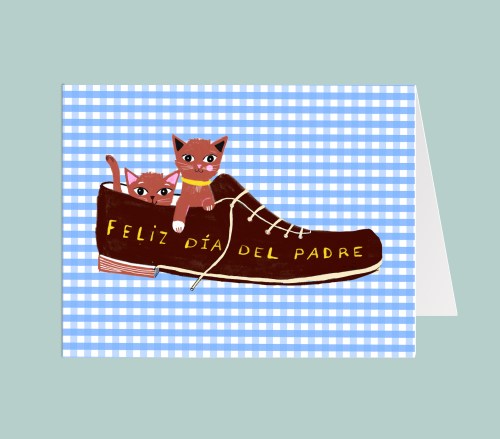 Tarjeta Papá Gatitos