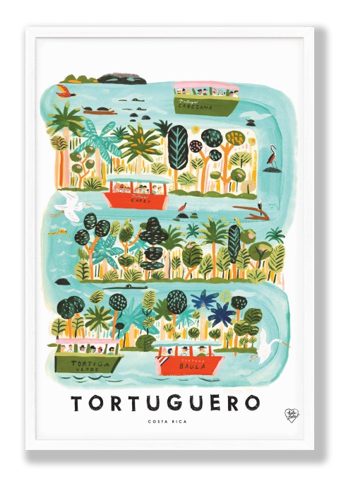 Tortuguero Boats Art Print