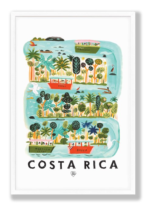 Costa Rica Boats Art Print