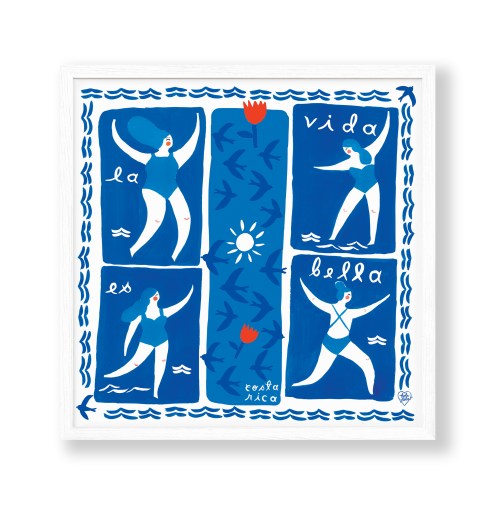 Vida Bella Square Art Print